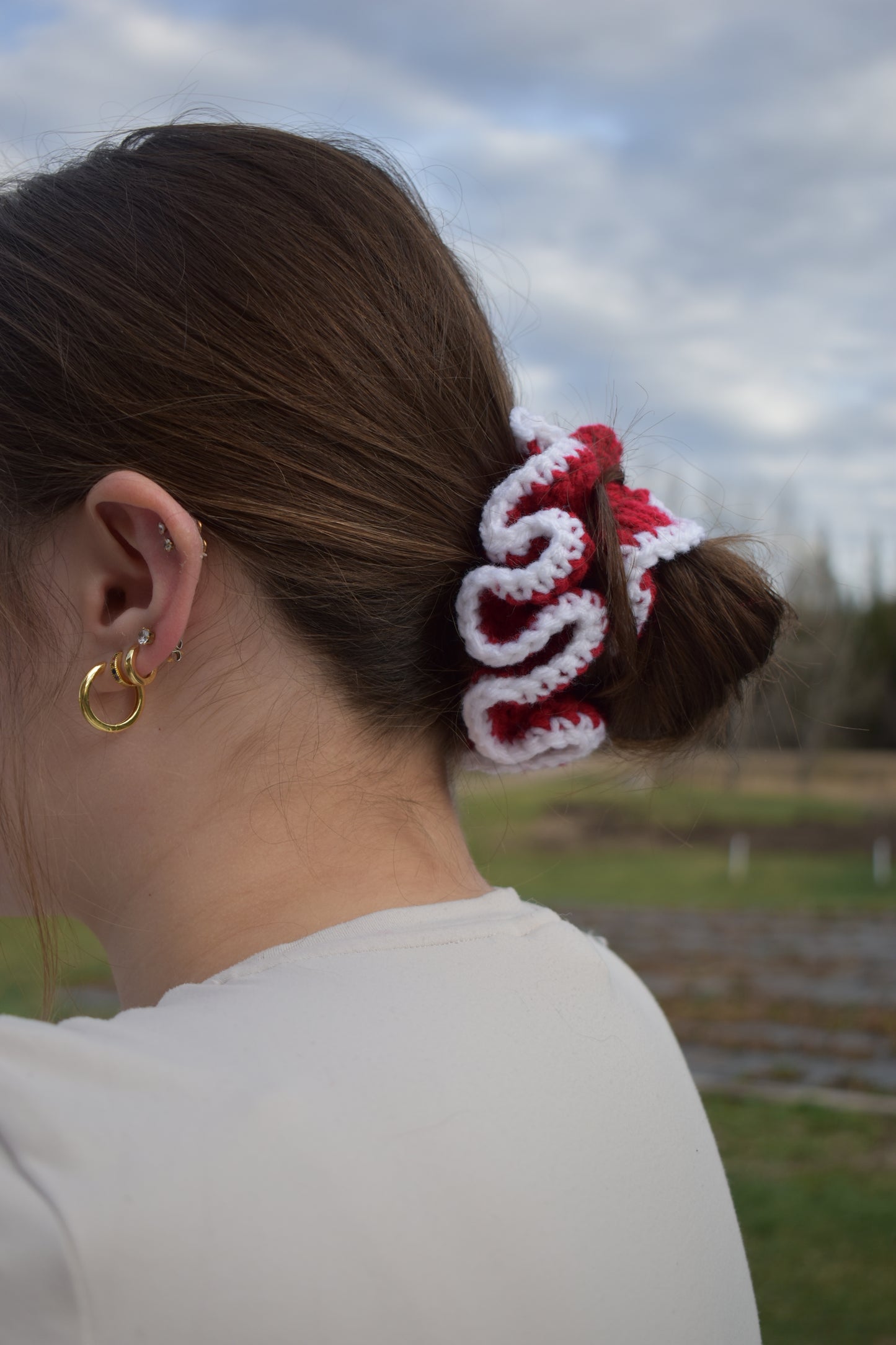 Crochet scrunchies