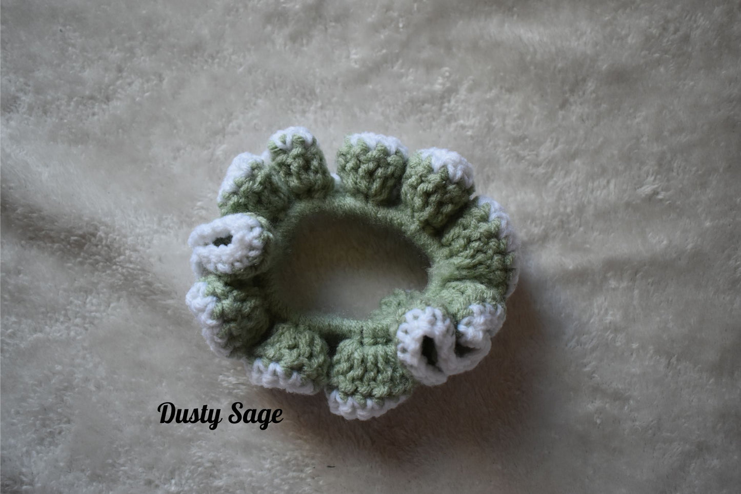 Crochet scrunchies