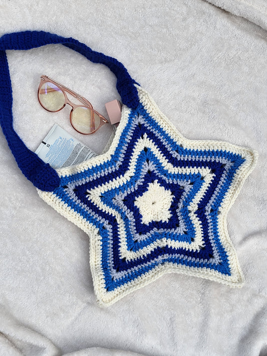 Bursting in Blue - Star bag