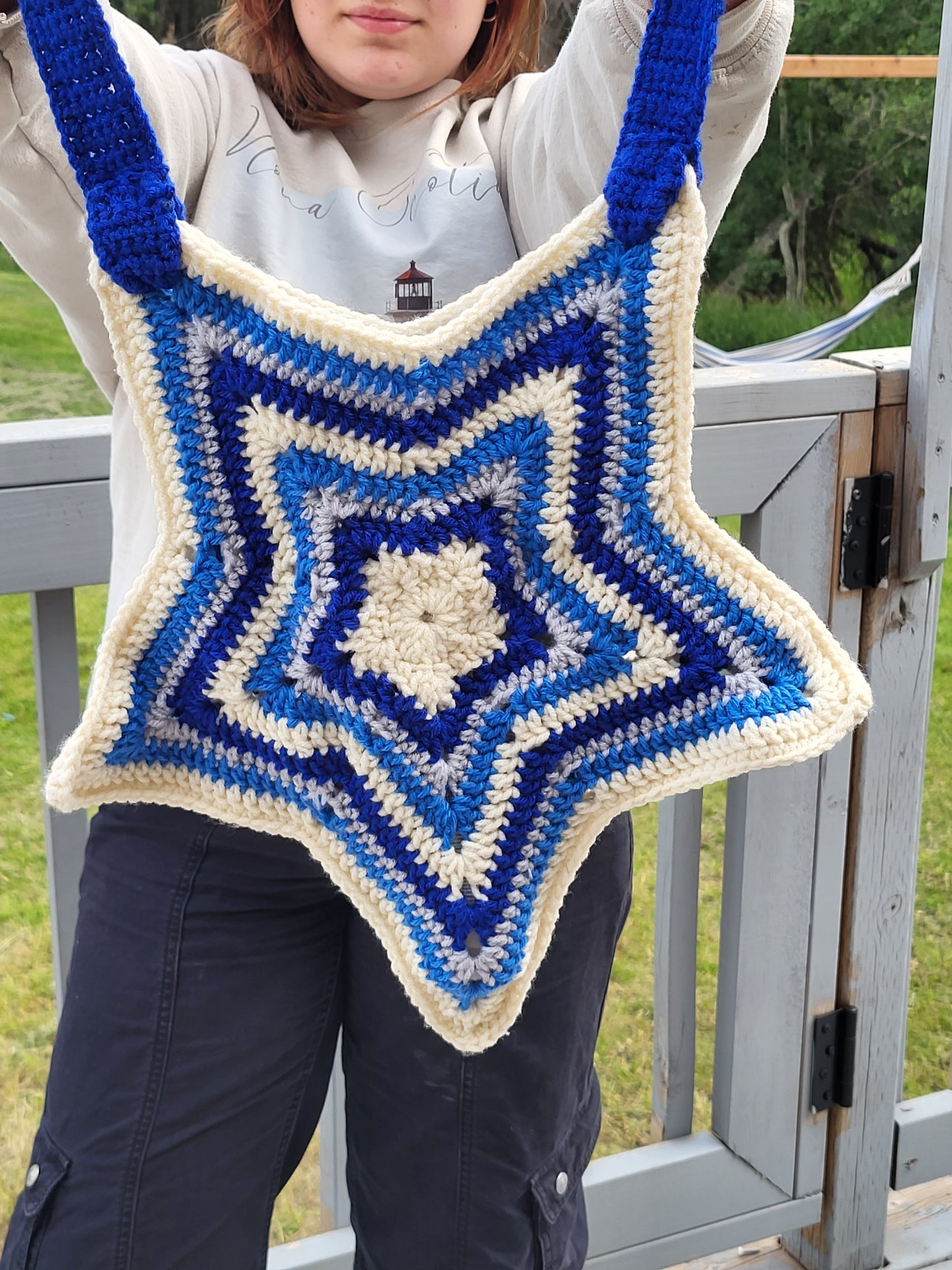 Bursting in Blue - Star bag