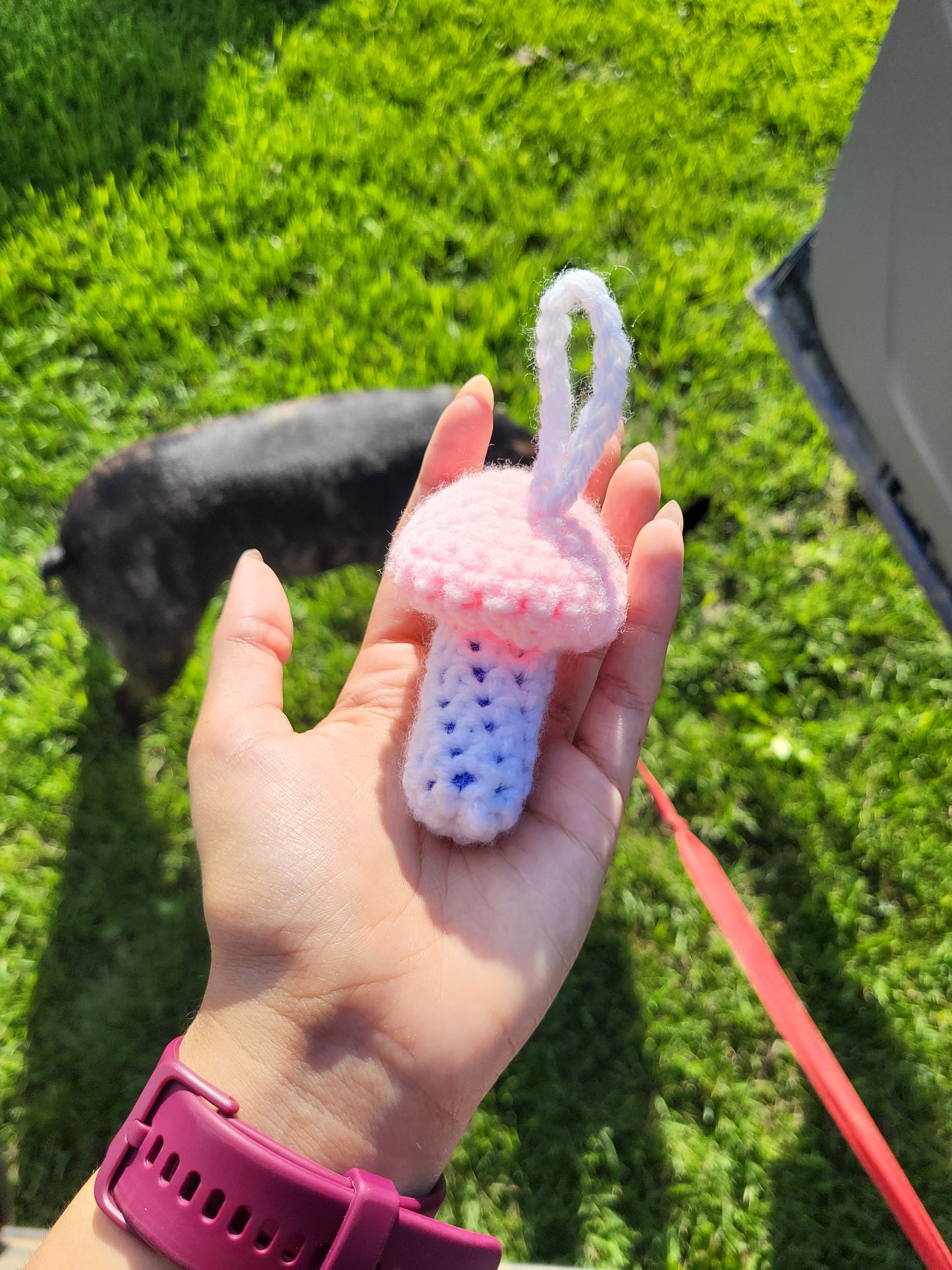 Mushroom chapstick Holder